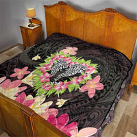 Polynesia Valentine's Day Quilt Hammerhead Shark Plumeria With Polynesian Pattern LT14 - Polynesian Pride