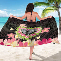 Polynesia Valentine's Day Sarong Hammerhead Shark Plumeria With Polynesian Pattern