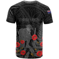 Personalised New Zealand ANZAC Day T Shirt Lest We Forget Soldier Memorial LT15 - Polynesian Pride
