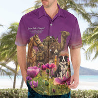 ANZAC Day Hawaiian Shirt Lest We Forget The Animals Of War LT15 - Polynesian Pride