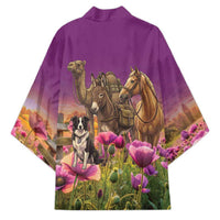 ANZAC Day Kimono Lest We Forget The Animals Of War LT15 - Polynesian Pride