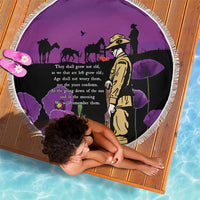 ANZAC Soldier and War Animals Beach Blanket We Will Remember Them