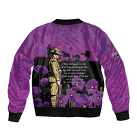 ANZAC Soldier and War Animals Bomber Jacket We Will Remember Them LT15 - Polynesian Pride