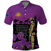 ANZAC Soldier and War Animals Polo Shirt We Will Remember Them