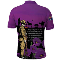 ANZAC Soldier and War Animals Polo Shirt We Will Remember Them