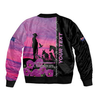 Personalised ANZAC War Animals Bomber Jacket Lest We Forget Memorial LT15 - Polynesian Pride