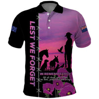 Personalised ANZAC War Animals Polo Shirt Lest We Forget Memorial