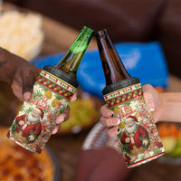 Hawaiian Santa Aloha Pineapple Christmas 4 in 1 Can Cooler Tumbler Mele Kalikimaka - Polynesian Pride