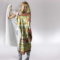 Hawaiian Santa Aloha Pineapple Christmas Hooded Blanket Mele Kalikimaka - Polynesian Pride