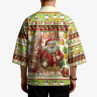 Hawaiian Santa Aloha Pineapple Christmas Kimono Mele Kalikimaka - Polynesian Pride