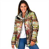 Hawaiian Santa Aloha Pineapple Christmas Padded Jacket Mele Kalikimaka - Polynesian Pride