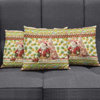 Hawaiian Santa Aloha Pineapple Christmas Pillow Cover Mele Kalikimaka - Polynesian Pride