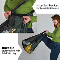 New Zealand and South Africa Rugby Grocery Bag Silver Fern With Springboks