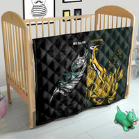 New Zealand and South Africa Rugby Quilt Silver Fern With Springboks