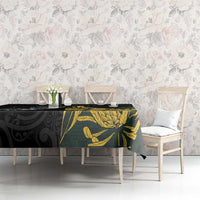 New Zealand and South Africa Rugby Tablecloth Silver Fern With Springboks