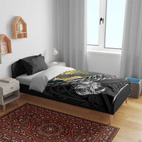 New Zealand and South Africa Rugby Bedding Set Maori Kiwi With Springboks