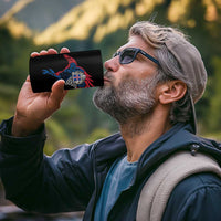 Iceland Viking Culture 4 in 1 Can Cooler Tumbler Norse Mythology Raven Tattoo