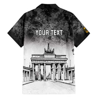 Personalized Germany Berlin Wall Family Matching Off The Shoulder Long Sleeve Dress and Hawaiian Shirt Tag der Deutschen Einheit