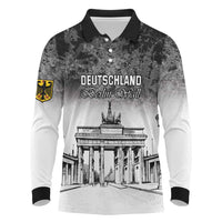 Personalized Germany Berlin Wall Long Sleeve Polo Shirt Tag der Deutschen Einheit