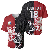 Custom British Lions New Zealand Baseball Jersey Unique Style - Polynesian Pride
