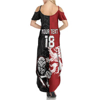 Custom British Lions New Zealand Family Matching Summer Maxi Dress and Hawaiian Shirt Unique Style - Polynesian Pride