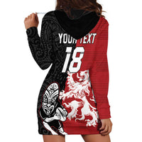 Custom British Lions New Zealand Hoodie Dress Unique Style LT18 - Polynesian Pride