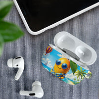 Funny Hawaii Mango AirPods Case Tropical Summer Beach Mascot Vacation