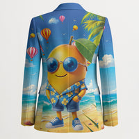 Funny Hawaii Mango Blazer Tropical Summer Beach Mascot Vacation