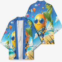 Funny Hawaii Mango Kimono Tropical Summer Beach Mascot Vacation