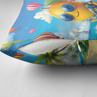Funny Hawaii Mango Pillow Cover Tropical Summer Beach Mascot Vacation