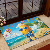 Funny Hawaii Mango Rubber Doormat Tropical Summer Beach Mascot Vacation