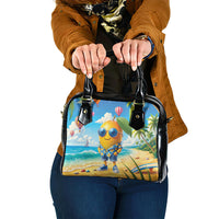 Funny Hawaii Mango Shoulder Handbag Tropical Summer Beach Mascot Vacation