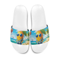 Funny Hawaii Mango Slide Sandals Tropical Summer Beach Mascot Vacation