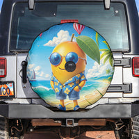 Funny Hawaii Mango Spare Tire Cover Tropical Summer Beach Mascot Vacation