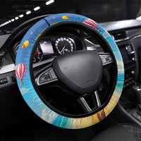 Funny Hawaii Mango Steering Wheel Cover Tropical Summer Beach Mascot Vacation