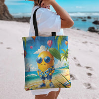 Funny Hawaii Mango Tote Bag Tropical Summer Beach Mascot Vacation