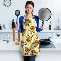 Funny Hawaii Mango Hip Hop Cartoon Apron Summer Beach Party