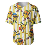 Funny Hawaii Mango Hip Hop Cartoon Baseball Jersey Summer Beach Party