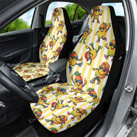Funny Hawaii Mango Hip Hop Cartoon Car Seat Cover Summer Beach Party