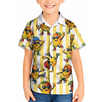 Funny Hawaii Mango Hip Hop Cartoon Kid Hawaiian Shirt Summer Beach Party