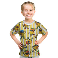 Funny Hawaii Mango Hip Hop Cartoon Kid T Shirt Summer Beach Party
