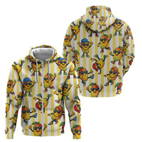 Funny Hawaii Mango Hip Hop Cartoon Zip Hoodie Summer Beach Party