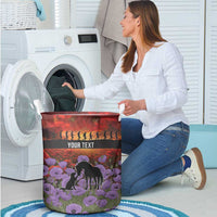 Personalised ANZAC Day Laundry Basket Remembering the Animals of War
