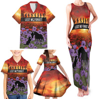 Personalised ANZAC Day Family Matching Tank Maxi Dress and Hawaiian Shirt Remembering the Animals of War LT19 - Polynesian Pride