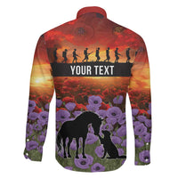 Personalised ANZAC Day Family Matching Tank Maxi Dress and Hawaiian Shirt Remembering the Animals of War LT19 - Polynesian Pride
