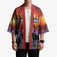 Personalised ANZAC Day Kimono Remembering the Animals of War