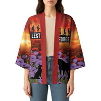 Personalised ANZAC Day Kimono Remembering the Animals of War