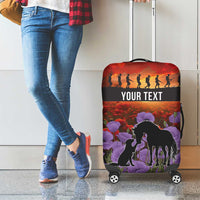 Personalised ANZAC Day Luggage Cover Remembering the Animals of War LT19 - Polynesian Pride