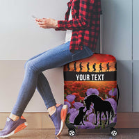 Personalised ANZAC Day Luggage Cover Remembering the Animals of War LT19 - Polynesian Pride