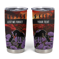 Personalised ANZAC Day Tumbler Cup Remembering the Animals of War